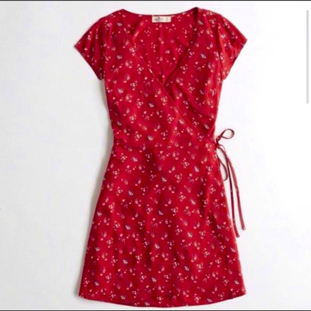 Hollister Floral Wrap Dress